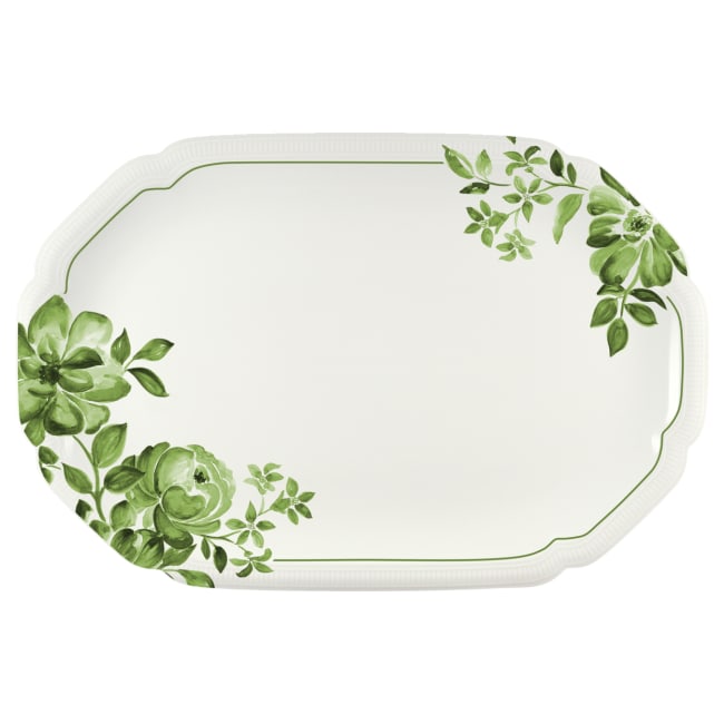 FLORAL CHARM tallerken oval 36x24cm