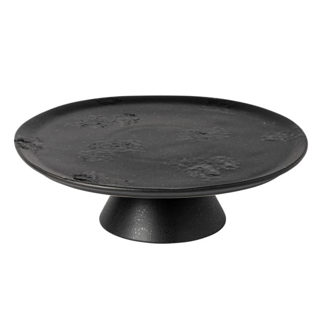 Kakefat på stett Ø:28cm Sort, BOUTIQUE