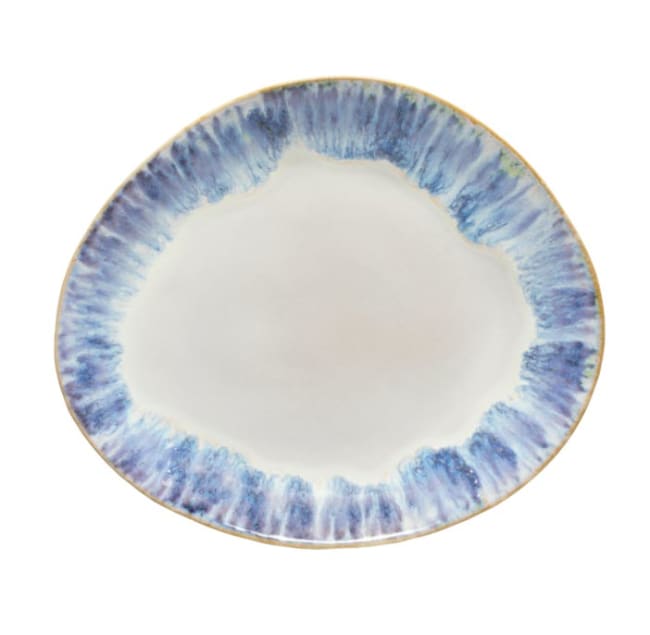 BRISA oval tallerken L:260mm B:230m, blå