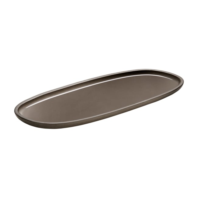 ReNew tallerken oval 350x150mm. Taupe