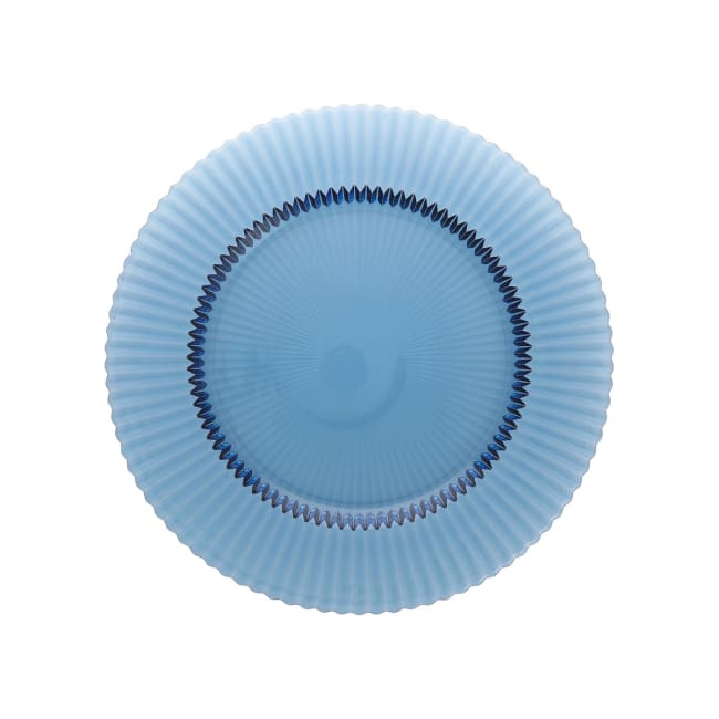 Glasstallerken Ø:215mm, blå, ARCHIE