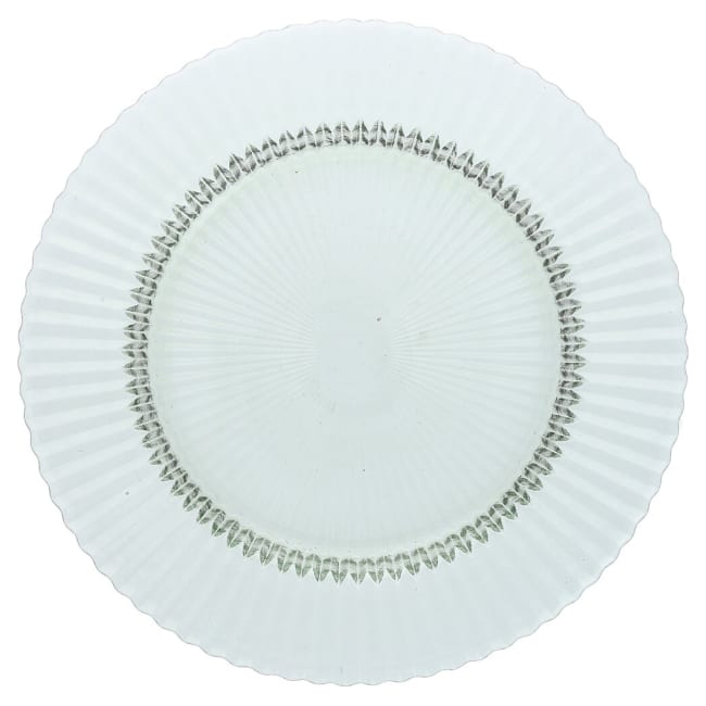 Glasstallerken Ø:270mm, grønn, ARCHIE