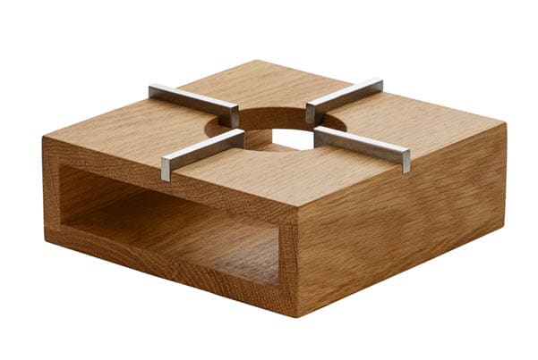 Telysvarmer 140x140mm ANANTI, Eik