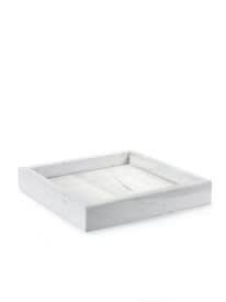 Serveringsbrett i marmor 310x310x50, Hvit