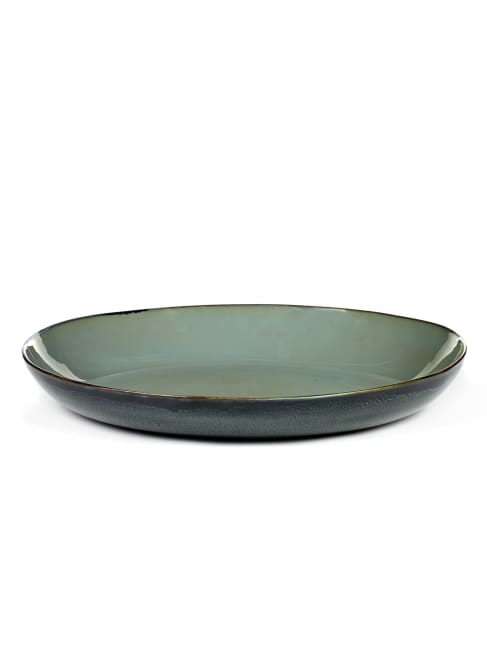 TERRES fat Ø:355/H:80mm, Gråblå/Blå