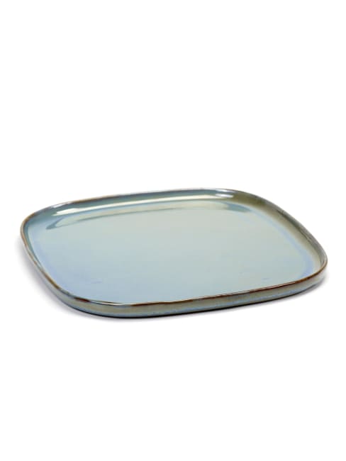 TERRES tallerken 254x254x15mm, gråblå
