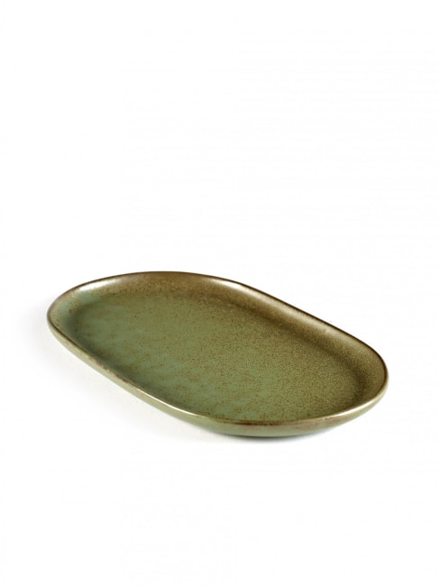 SURFACE oval tallerken 150x250mm, grønn