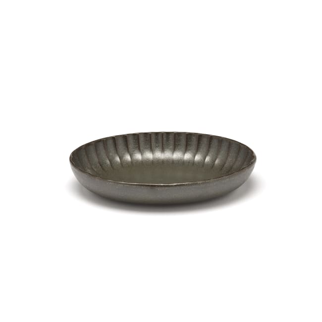 INKU serveringsfat oval L:190/H:37mm, gr