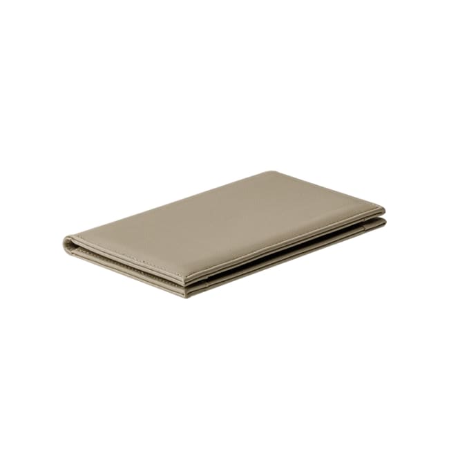Minibar menymappe i skinn, beige