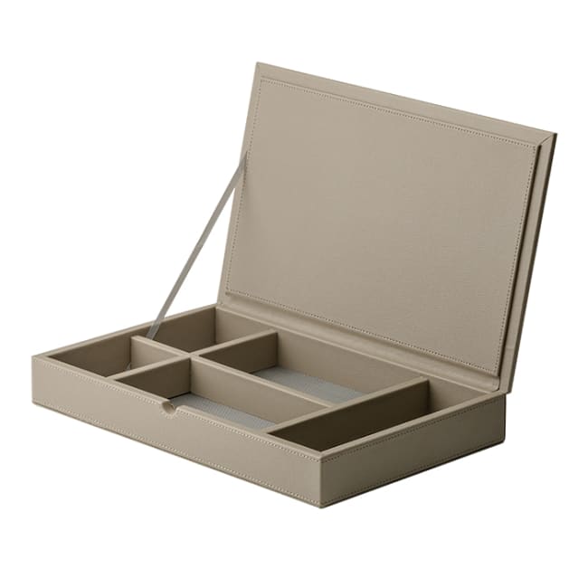 Eske med lokk - 5 rom, beige