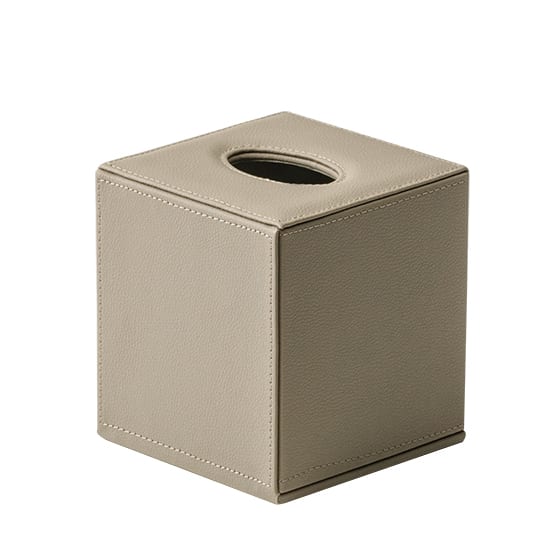 Serviettdispenser skinn, beige