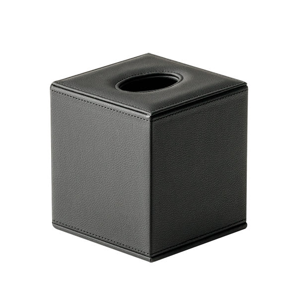 Serviettdispenser skinn, sort