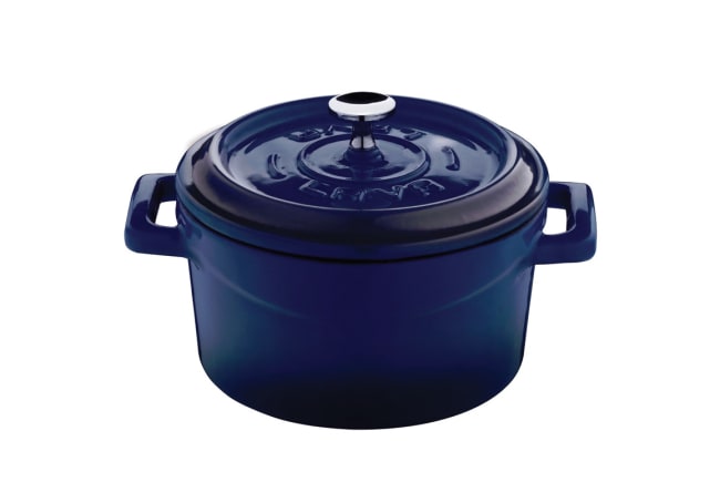 Støpejern MINI rund Ø:100mm/35cl, BLÅ