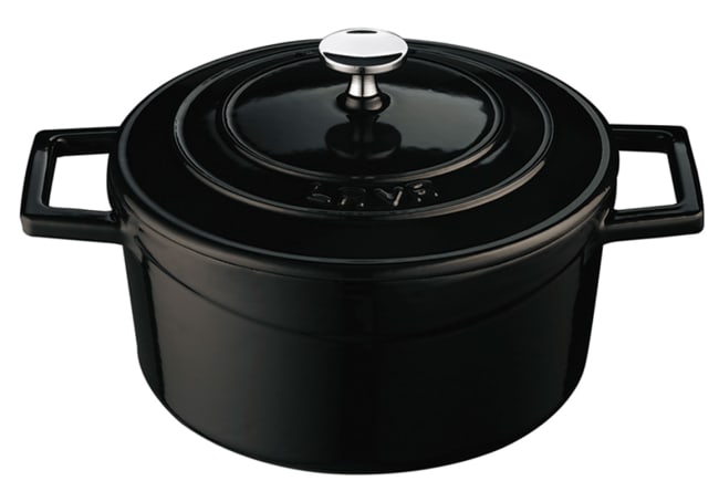 Støpejern gryte rund Ø:280/6,7ltr, SORT