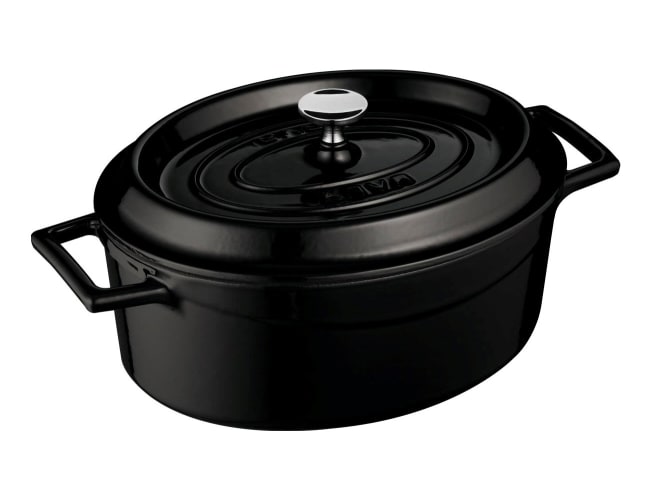 Støpejern gryte oval L:270/4,0ltr, SORT