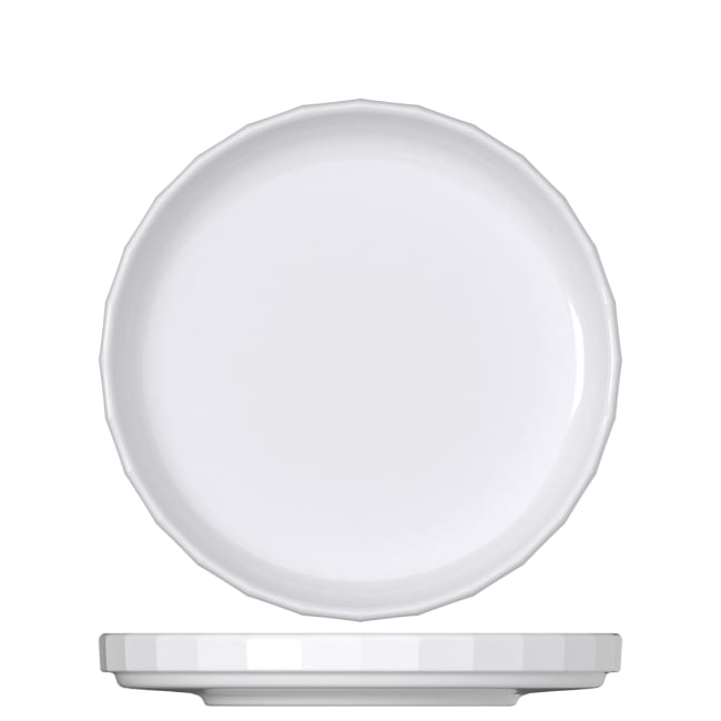 Tallerken rett kant Ø:15cm EDGE, Hvit