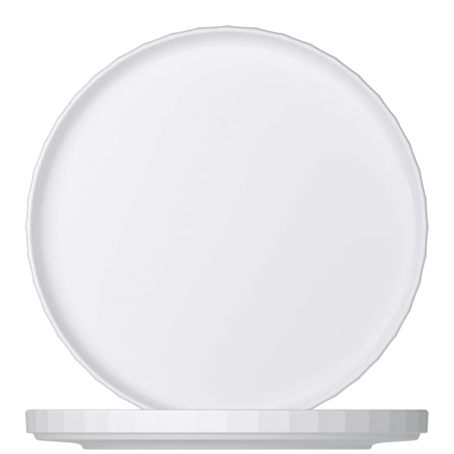 Tallerken rett kant Ø:26cm EDGE, Hvit