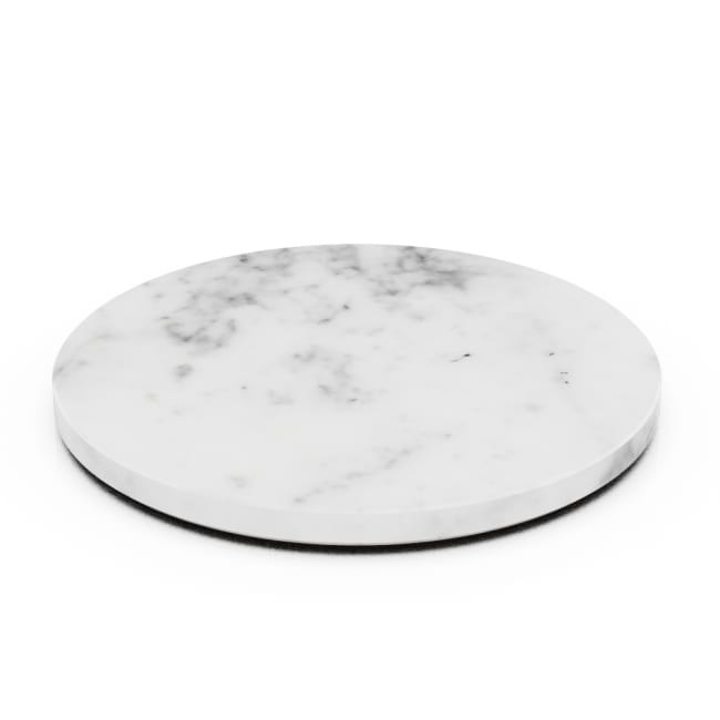 Rundt fat i marmor Ø:320mm TILT, Hvit