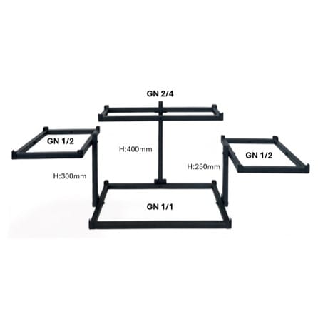 Rammesystem komplett sort, Base GN1/1