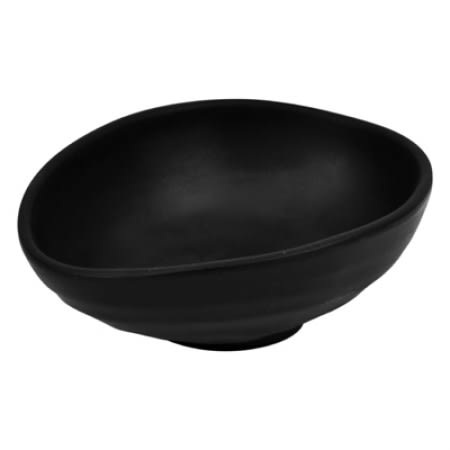 PIGMENT oval bolle i melamin SORT