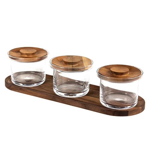 CRASTER TILT mini glasskrukke sett valnø