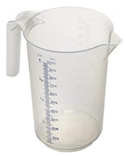 Litermål i polypropylen 100 cl