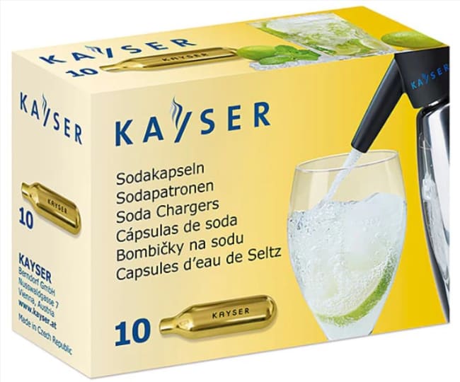 Patroner CO2 til Soda sifon pk á 10stk
