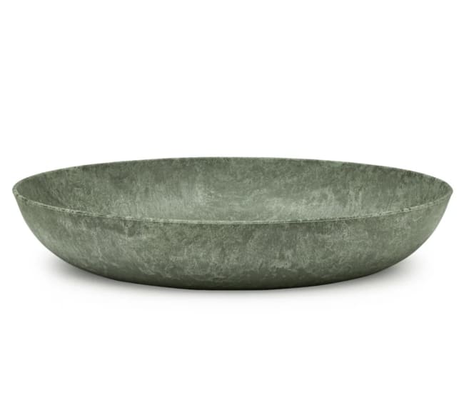 Dypt fat i trefiber/plast Ø:390/H:70mm LUUPS, Grønn