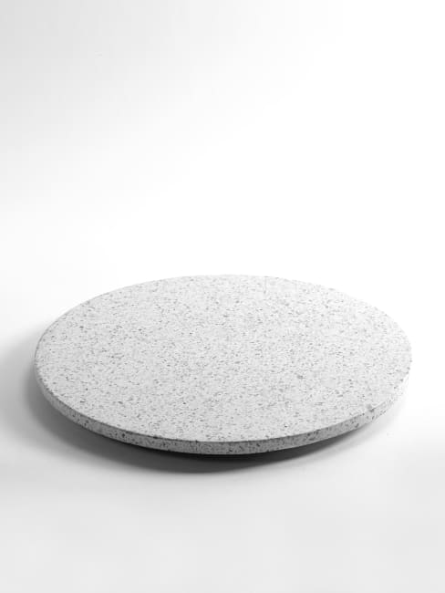 Buffetfat/serveringsfat Terrazzo Ø:400mm, Hvit