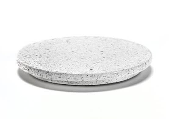 Buffetfat/serveringsfat i marmor Ø:180mm, Hvit