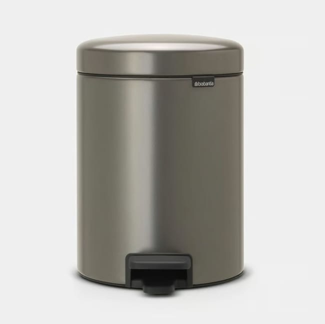 Pedalbøtte 5ltr Brabantia, Platina