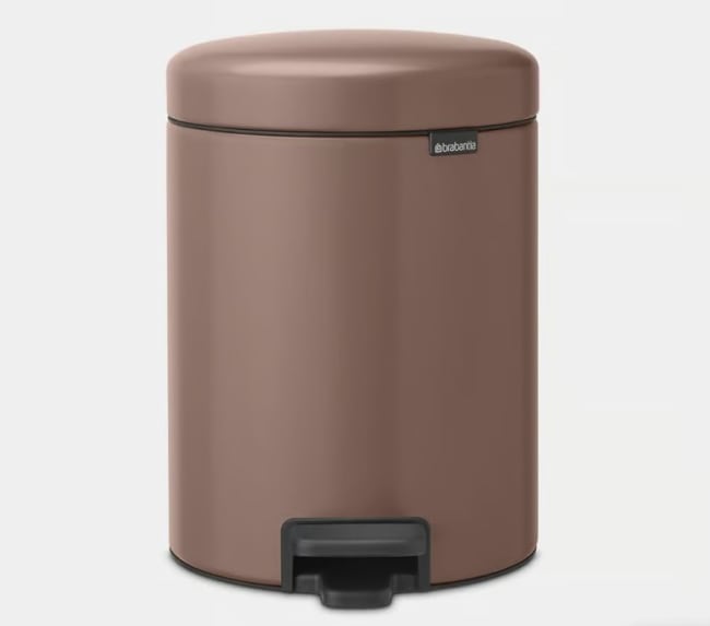 Pedalbøtte 5ltr Brabantia, Taupe