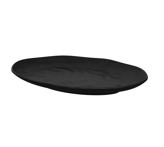 Ovalt melaminfat 280x210mm PIGMENT, Sort