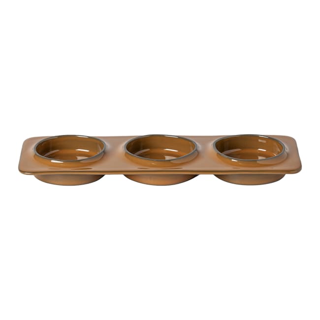 Tallerken med 3 rom 28x10cm AMBAR, Caram