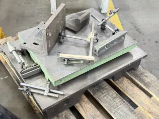 Richtplatten + Spannwinkel