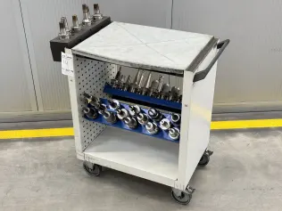 34 pcs. HSK-A63 tool holders with tools