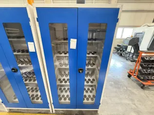 32 pcs. HSK-A63 tool holders with tools