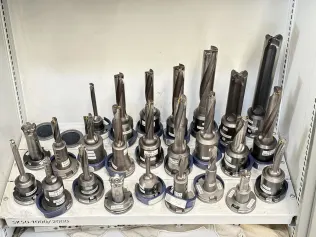 25 pcs. SK50 tool holders with tools