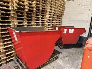 2 Forklift Tipping Containers
