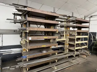 Long material rack