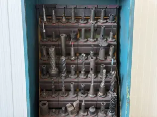 Tool cabinet with tools