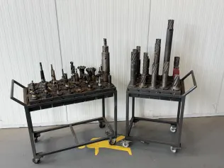 52 pcs. SK50 tool holders with tools
