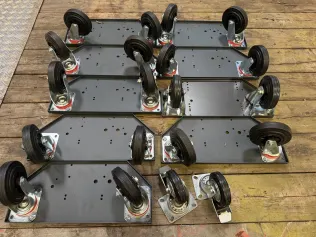 Posten  Schwerlast-Lenkrollplatten