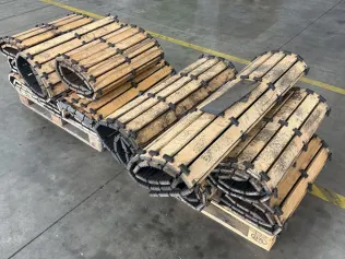 13 Holz-Lamellenabdeckungen