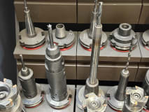 24 pcs. SK50 tool holders with tools - Image 8