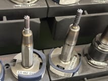 21 pcs. SK50 tool holders with tools - Image 11