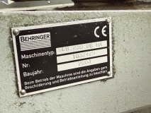 Behringer SLB 230 DG HA Bandsäge - Image 13