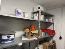 Shelving System with Spare Parts, Hydraulic Components, and Operating Supplies - Image 12