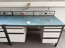 Industrial Workbench with Integrated Power Supply and Drawer Cabinets - Image 2