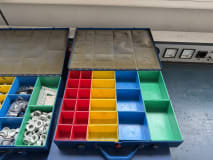 6x Sortimo Assortment Cases with Electrical and Assembly Parts - Image 2